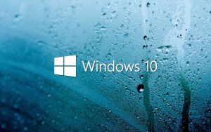 Windows 10 Wet Glass